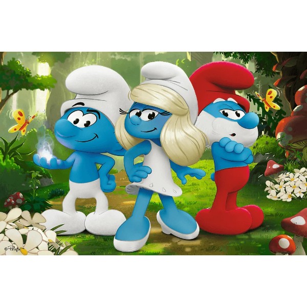 Фото - Пазлы (5-7 лет) Trefl The Smurfs Очарованный лес 60 эл. (5900511174014)