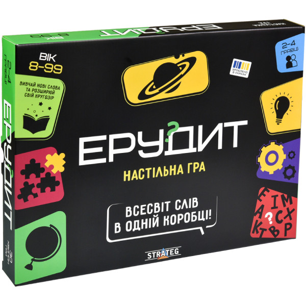 Фото - Настільна гра (8+) Strateg Ерудит, укр (30451)