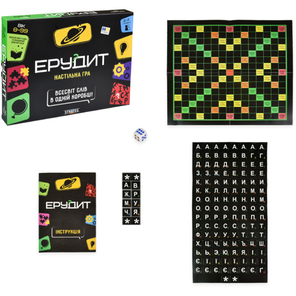 Фото - Настільна гра (8+) Strateg Ерудит, укр (30451)