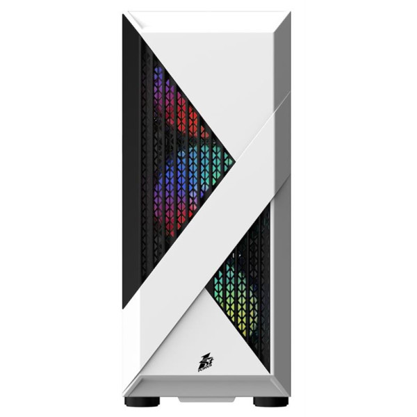 Фото - Корпус 1stPlayer F3-A-4F1 White 600W (F3-A-4F1-WH&PS-600FK)