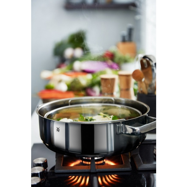 Фото - Каструля WMF 1743016040 Vitalis Aroma з пароваркою 28 см