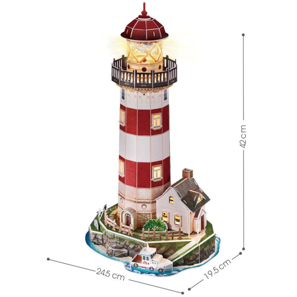 Фото - 3D пазлы Cubic Fun с LED подсветкой Маяк (L540h)