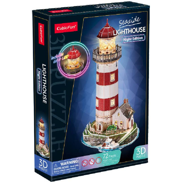 Фото - 3D пазлы Cubic Fun с LED подсветкой Маяк (L540h)