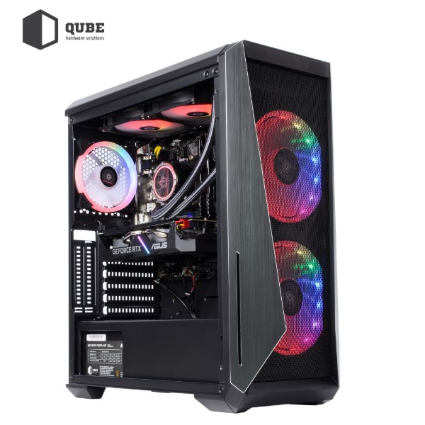 Фото - Уцінка - Системний блок QUBE QB i9 10900KF RTX 3060 12GB 3242 (i910900KFRTX306012GB3242)