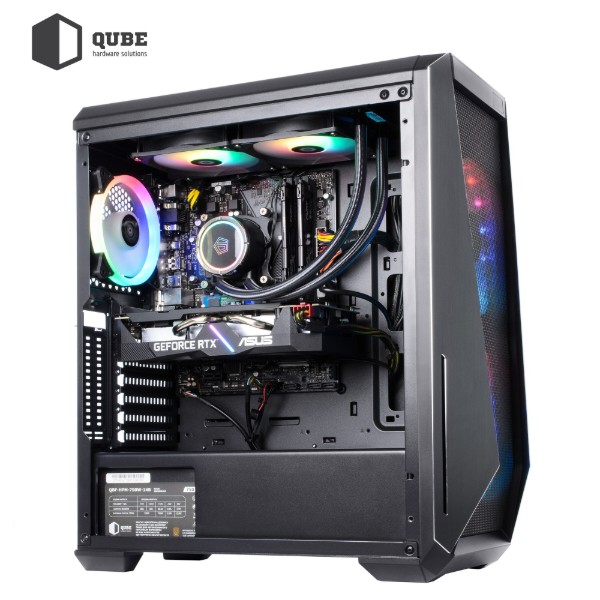 Фото - Уцінка - Системний блок QUBE QB i9 10900KF RTX 3060 12GB 3242 (i910900KFRTX306012GB3242)