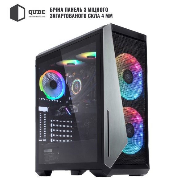 Фото - Уцінка - Системний блок QUBE QB i9 10900KF RTX 3060 12GB 3242 (i910900KFRTX306012GB3242)