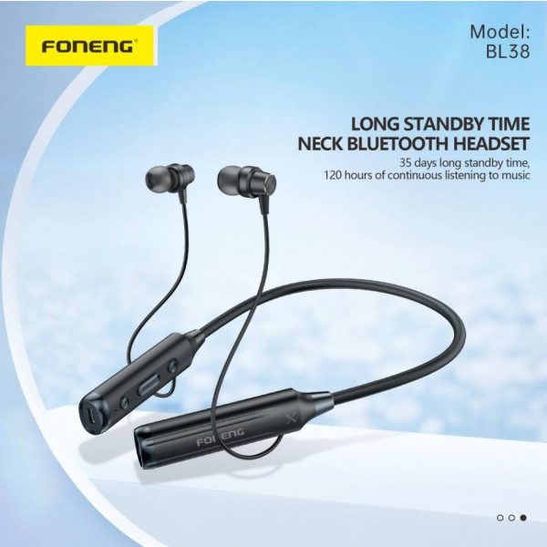 Фото - Навушники вкладиші бездротові Foneng Neckband Sport (BL38)