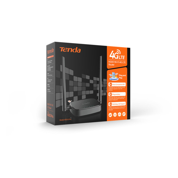 Фото - Маршрутизатор інтернет WiFi4+4G Tenda 4G03 Pro