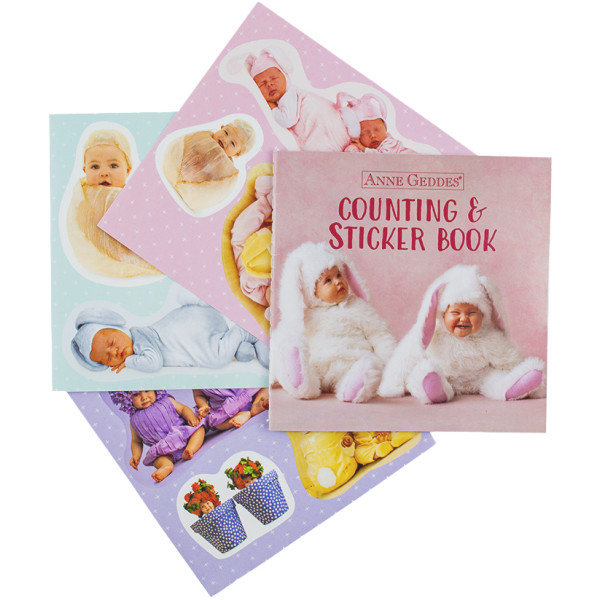 Фото - М'який пупс Anne Geddes Маленьке Зайченя з сумкою та стікерами 23 см (21072)