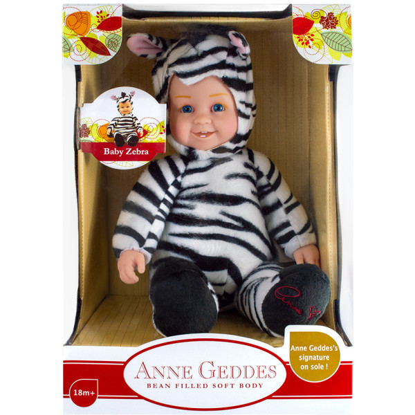 Фото - Пупс класичний Anne Geddes Маленька Зебра 31 см (572609)