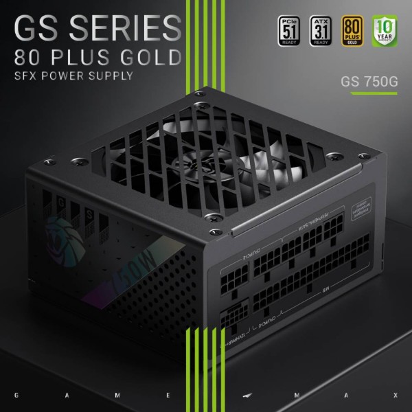 Фото - Блок питания для ПК Gamemax GS 750G V25