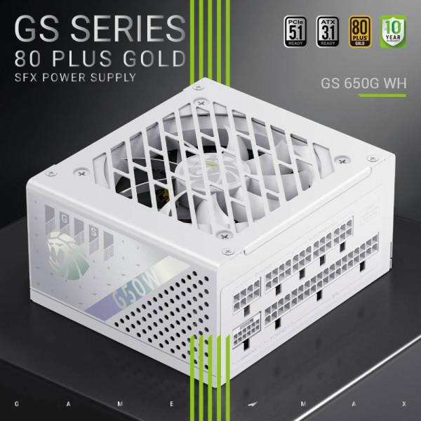 Фото - Блок живлення для ПК Gamemax GS 650G WH V25