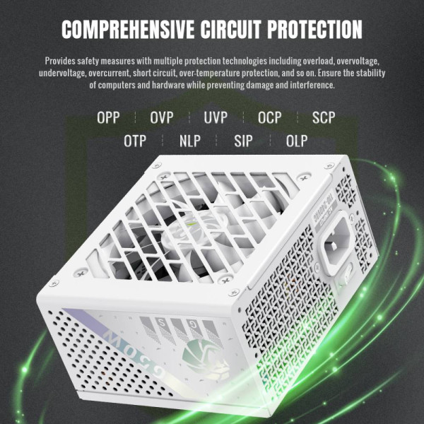 Фото - Блок живлення для ПК Gamemax GS 650G WH V25