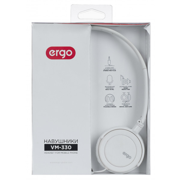 Фото - Навушники накладні Ergo VM-330 White