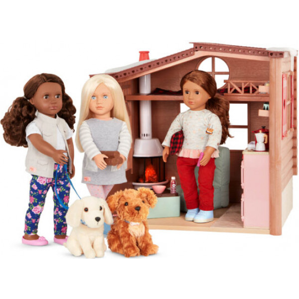 Фото - Меблі і будиночки для ляльки Our Generation з аксесуарами" Cozy Cabin" (BD37961)