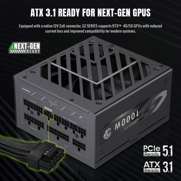 Фото - Блок питания для ПК Gamemax GZ 1000G BK