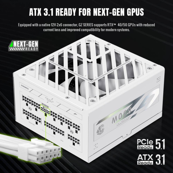 Фото - Блок питания для ПК Gamemax GZ 850G WH