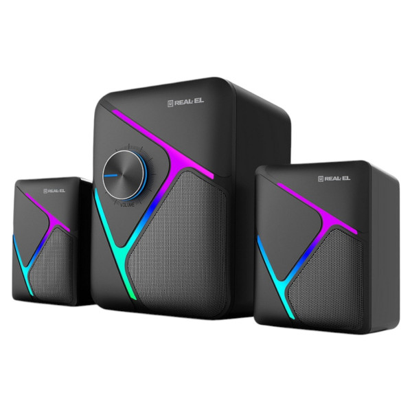 Фото - Комп'ютерна акустика звичайна 2.0 REAL-EL M-320 Black