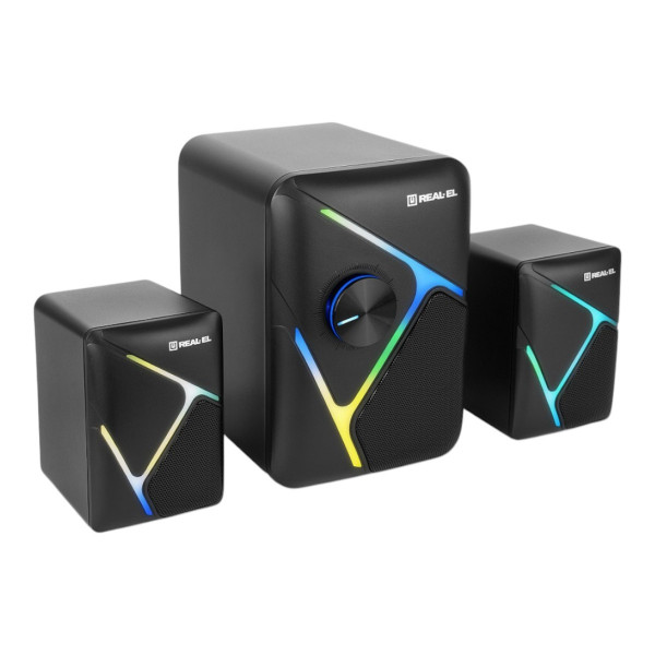 Фото - Комп'ютерна акустика звичайна 2.0 REAL-EL M-320 Black