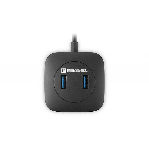 Фото - Хаб USB REAL-EL CQ-407 Black