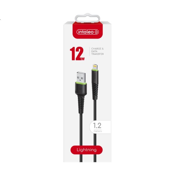 Фото - Кабель Intaleo CBFLEXL1 USB - Lightning (M/M) 1.2m Black (1283126577673)