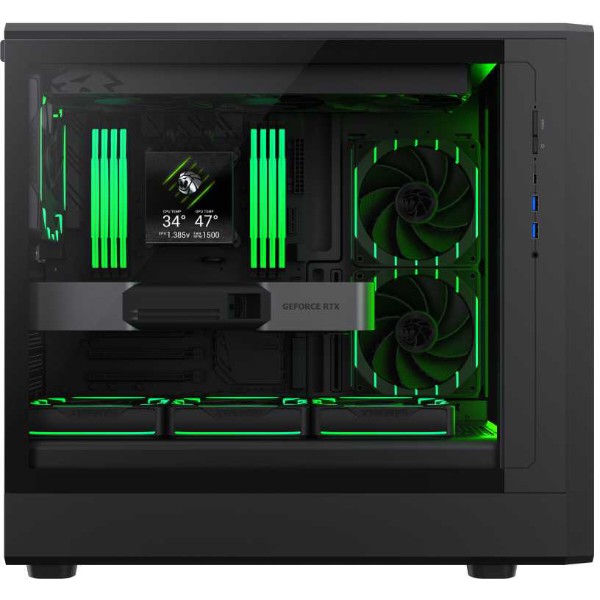Фото - Корпус Gamemax Mid Tower Без БП (CLAW 460 BK)