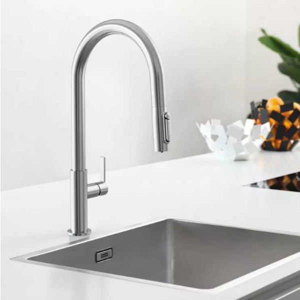 Фото - Кухонний змішувач Franke Maris Slim J Clear Water (120.0736.604)