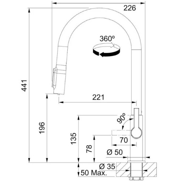 Фото - Кухонний змішувач Franke Maris Slim J Clear Water (120.0736.604)
