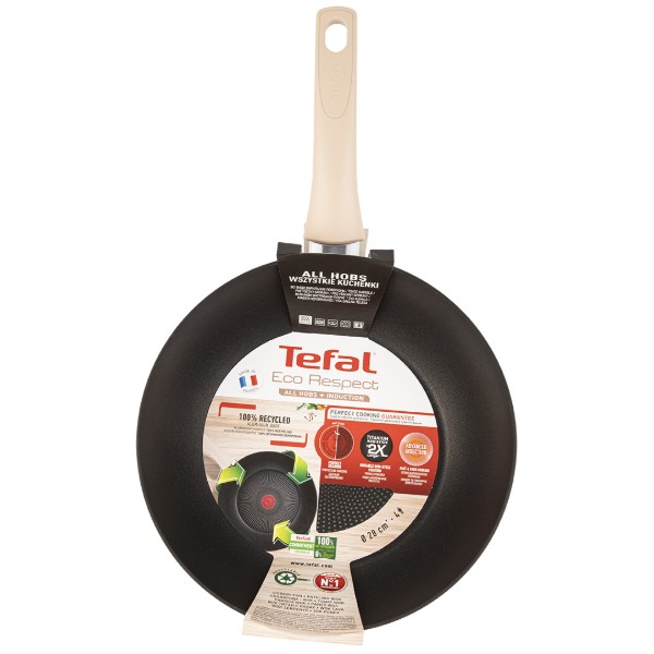 Фото - Сковорода ВОК Tefal G2541953 Eco Respect 28 см ВОК