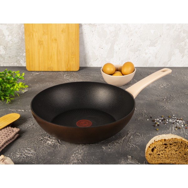 Фото - Сковорода ВОК Tefal G2541953 Eco Respect 28 см ВОК