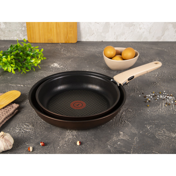 Фото - Набор сковород со съемной ручкой Tefal L6759103 Ingenio Eco Respect 3 пр.