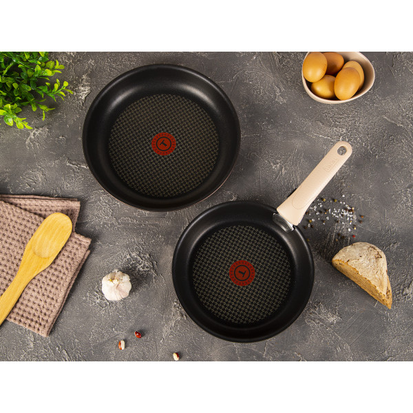 Фото - Набор сковород со съемной ручкой Tefal L6759103 Ingenio Eco Respect 3 пр.