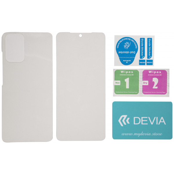 Фото - Захисна плівка для смартфону DEVIA Xiaomi Xiaomi Redmi Note 10 двостороння (DV-XM-RMN10-2)