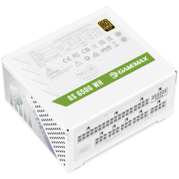 Фото - Блок живлення для ПК Gamemax GS 650G WH V25