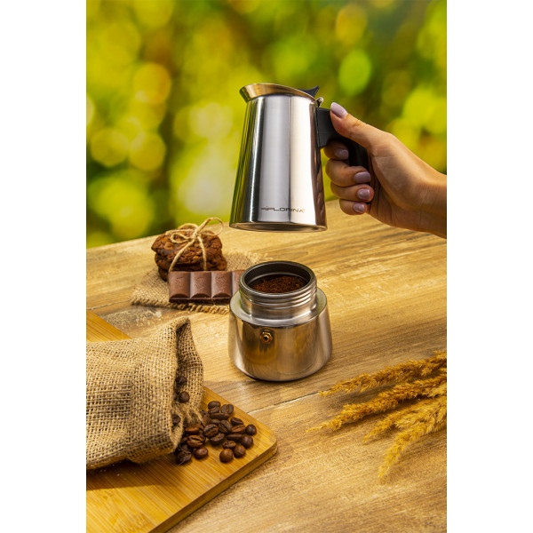 Фото - Кофеварка гейзерная FLORINA Lungo KPSS-4CUP (5K7137)