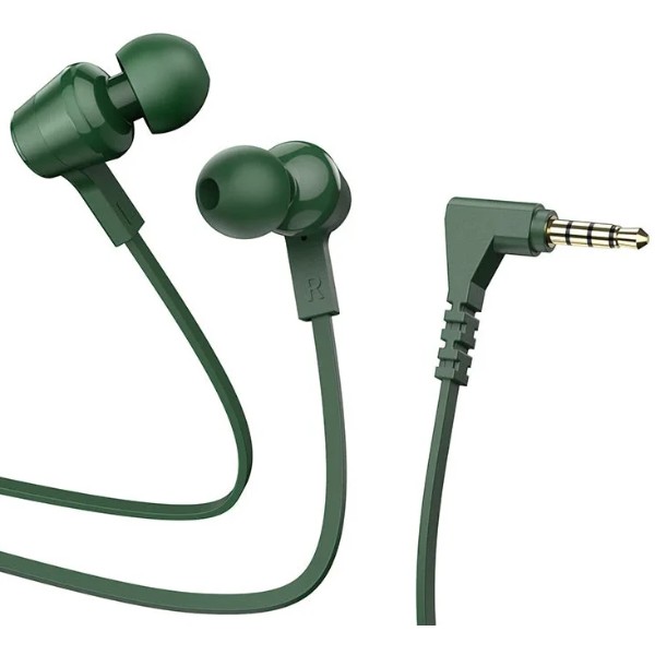 Фото - Наушники вкладыши проводные HOCO M86 Oceanic universal earphones with mic Army Green (6931474751652) Фото - Наушники вкладыши проводные HOCO M86 Oceanic universal earphones with mic Army Green (6931474751652)