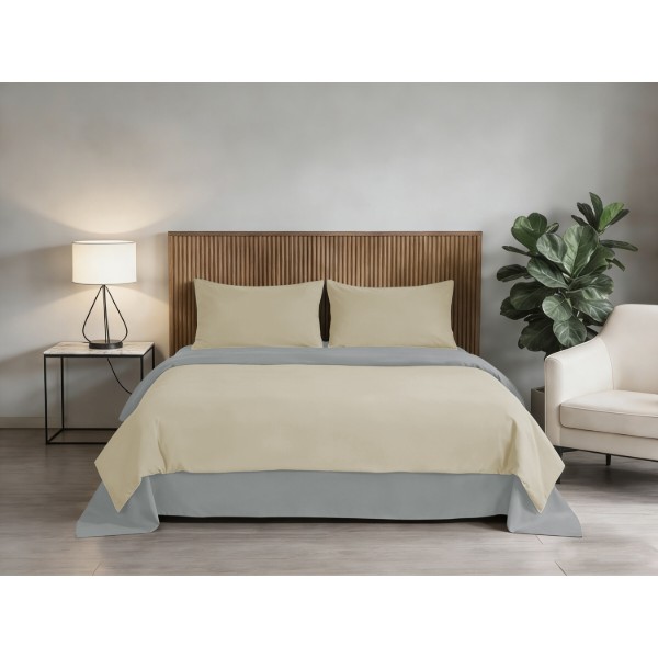 Фото - Комплект постільної білизни SOHO 150х200 Beige/Light gray (PATTERN 19-S)