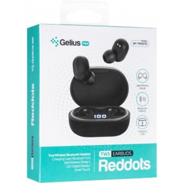 Фото - Уцінка - Навушники вкладиші бездротові TWS Gelius Pro Reddots TWS Earbuds GP-TWS010 Black (00000082297)