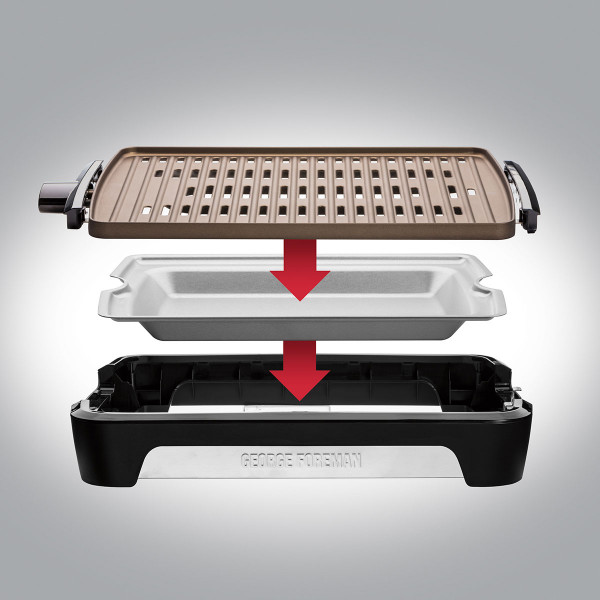 Фото - Гриль-барбекю електричний George Foreman 25850-56 Smokeless BBQ Grill