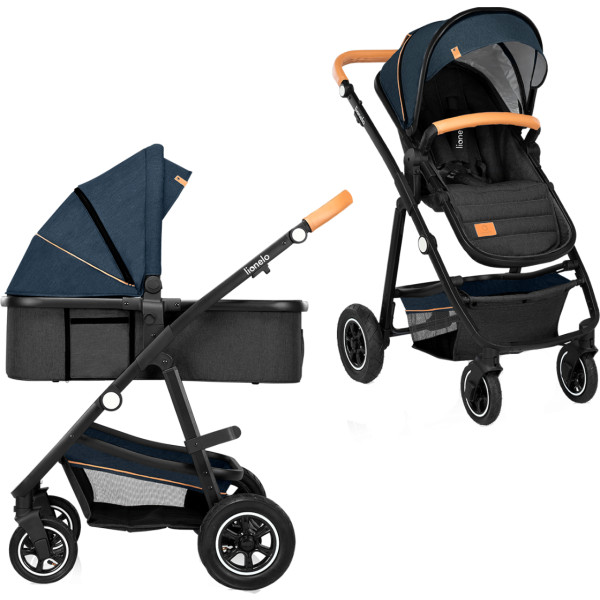 Фото - Коляска універсальна 2 в 1 Lionelo Amder Blue Navy