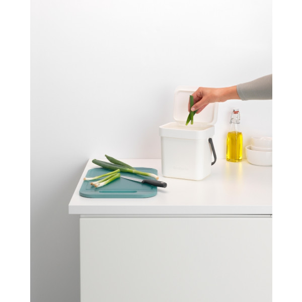 Фото - Настільний контейнер для сміття Brabantia Sort & Go 3 л 209864