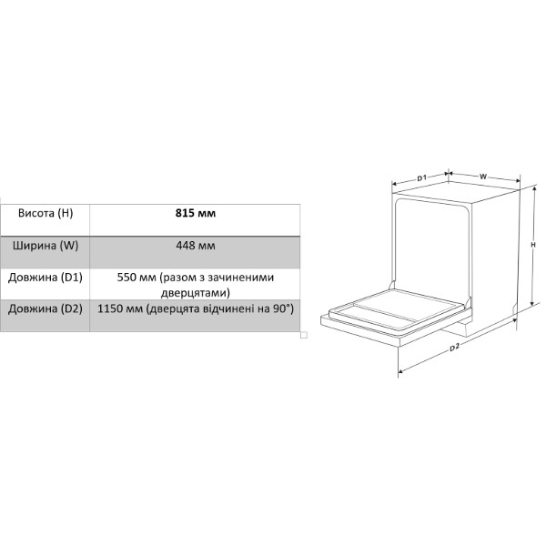 Фото - Посудомийна машина вбудована Interline DWI 945 DSO WA Sliding Door