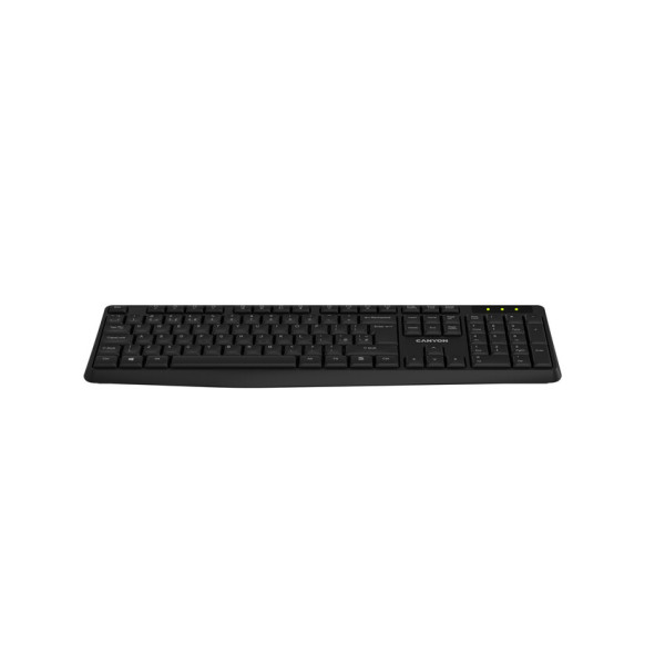 Фото - Клавіатура бездротова Canyon KB-W01 Wireless Water resistant EN/UA Black (CNE-CKEYW01)