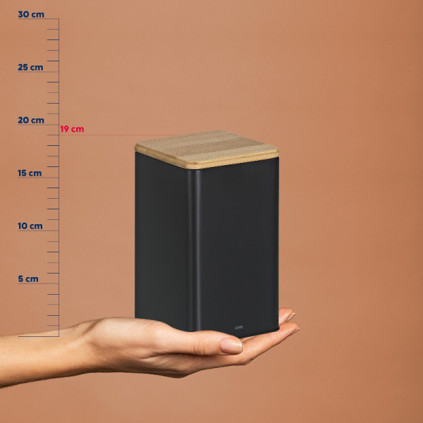 Фото - Ємність для сипучих Kela Kiril 1.6 л Black (17889)