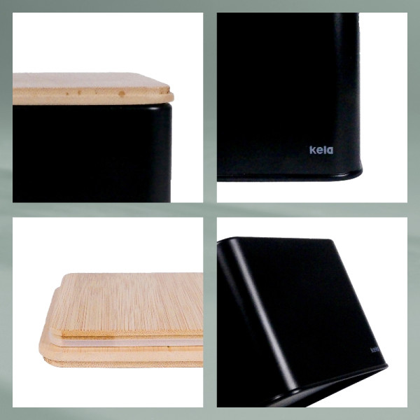 Фото - Ємність для сипучих Kela Kiril 1.6 л Black (17889)