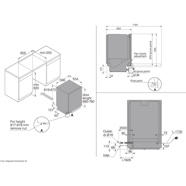 Фото - Посудомийна машина вбудована Asko DFI545N