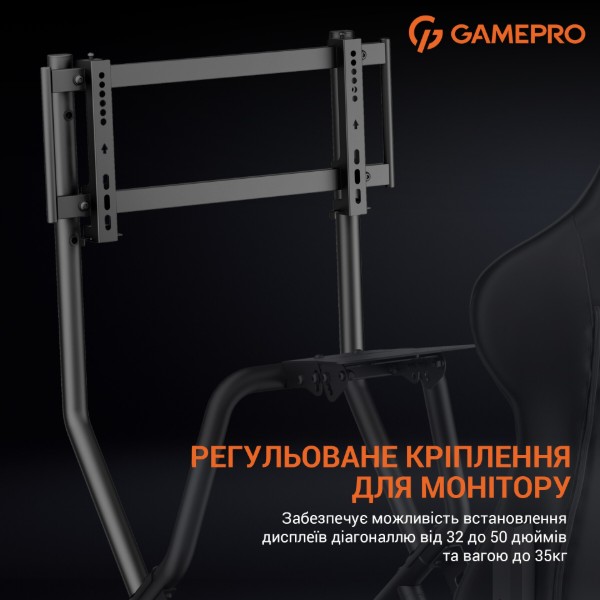 Фото - Ігрове крісло кокпіт GamePro RS115 Black
