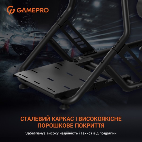 Фото - Ігрове крісло кокпіт GamePro RS115 Black