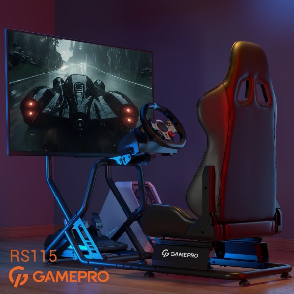 Фото - Ігрове крісло кокпіт GamePro RS115 Black