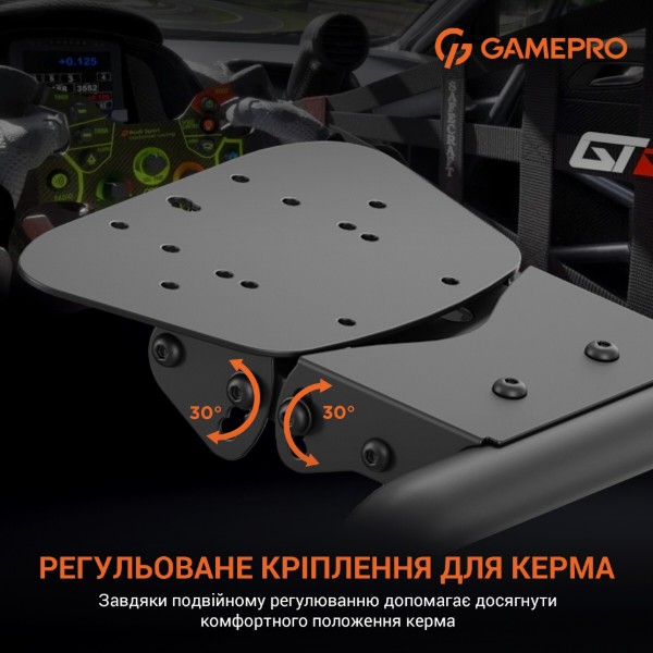 Фото - Ігрове крісло кокпіт GamePro RS115 Black